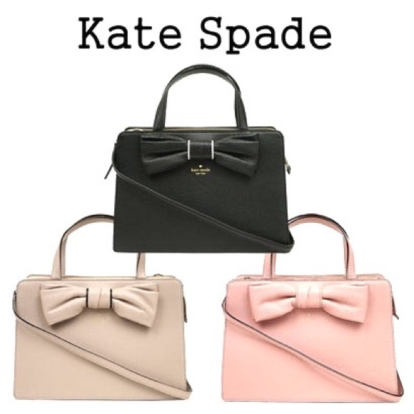 🆕 KATE SPADE♠️ Bow Lise Rosewood Place Black Purse - Picture 8 of 8